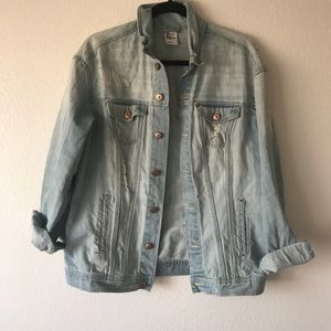 Light wash denim jacket